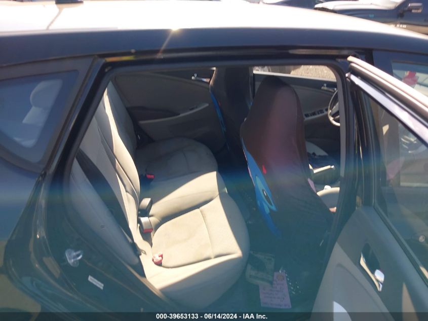 2013 Hyundai Accent Se VIN: KMHCU5AEXDU087246 Lot: 39653133