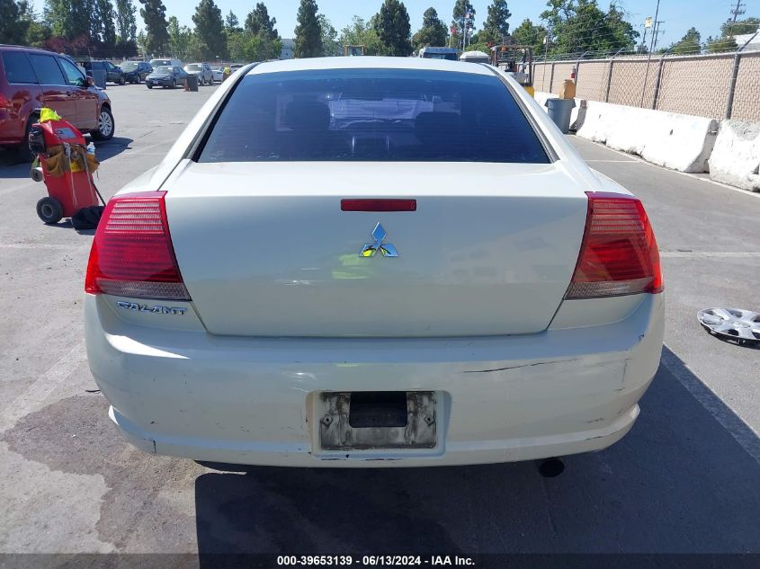 2006 Mitsubishi Galant Es/Se VIN: 4A3AB36F56E077399 Lot: 39653139