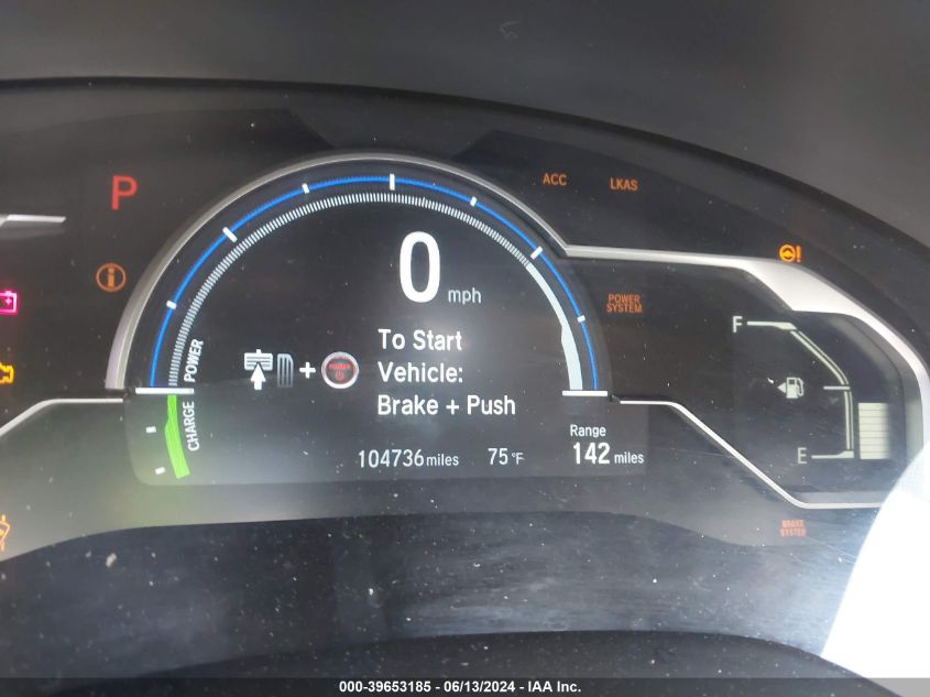 2018 Honda Clarity Plug-In Hybrid Touring VIN: JHMZC5F34JC013264 Lot: 39653185