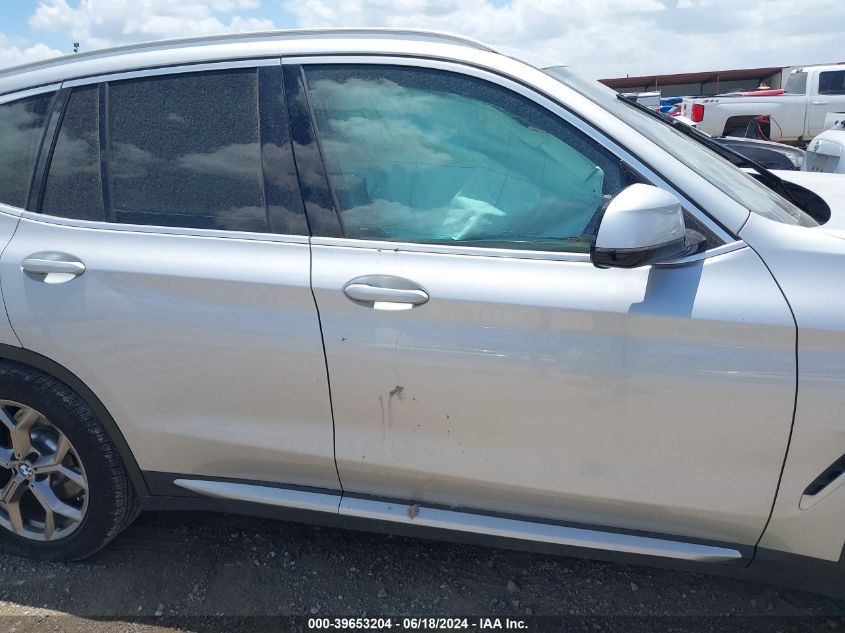 2020 BMW X3 Sdrive30I VIN: 5UXTY3C07L9D07167 Lot: 39653204