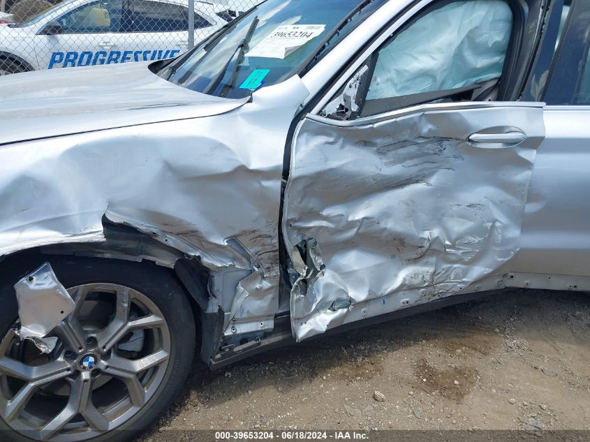 2020 BMW X3 Sdrive30I VIN: 5UXTY3C07L9D07167 Lot: 39653204