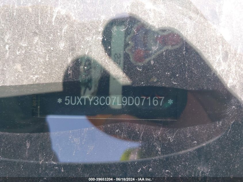 2020 BMW X3 Sdrive30I VIN: 5UXTY3C07L9D07167 Lot: 39653204