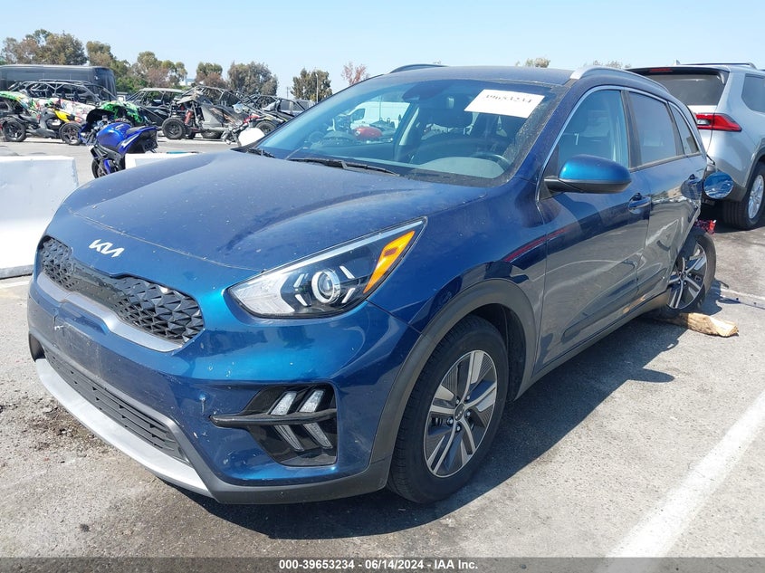 2022 Kia Niro Lxs VIN: KNDCB3LC4N5545868 Lot: 39653234