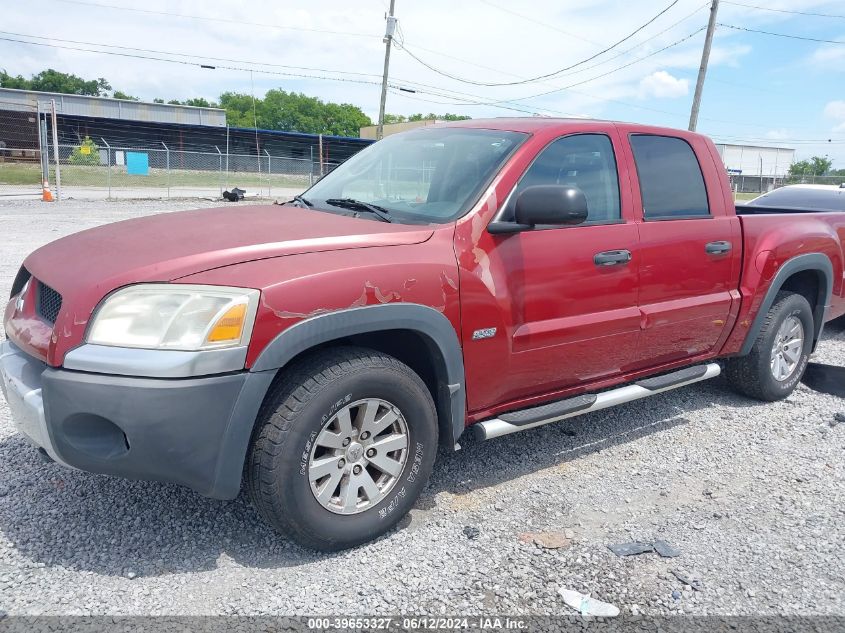 2006 Mitsubishi Raider Duro Cross V6 VIN: 1Z7HC38K16S542758 Lot: 39653327