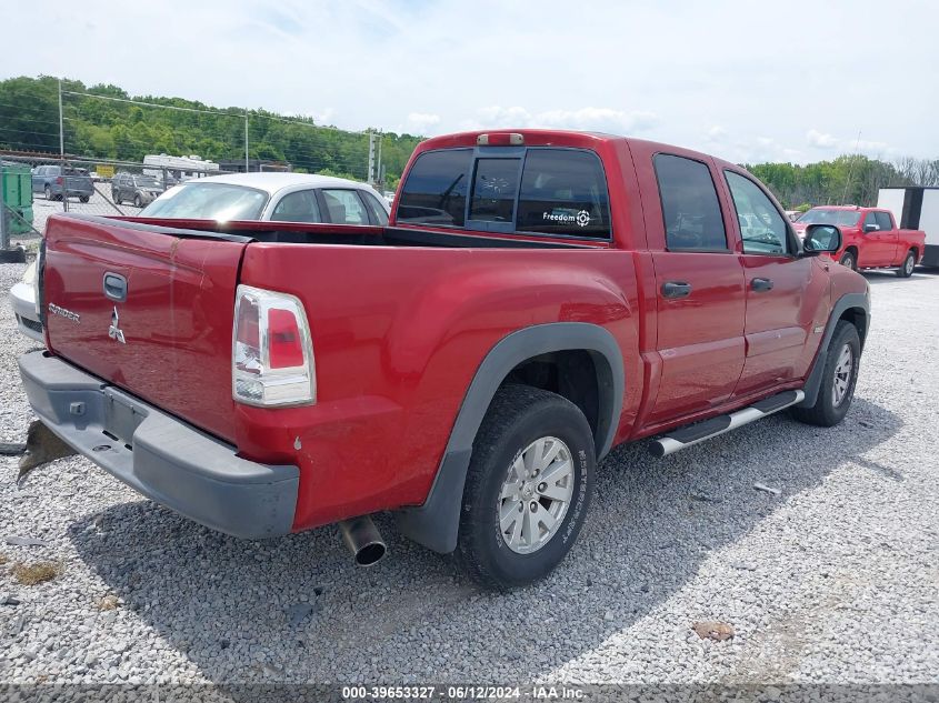 2006 Mitsubishi Raider Duro Cross V6 VIN: 1Z7HC38K16S542758 Lot: 39653327