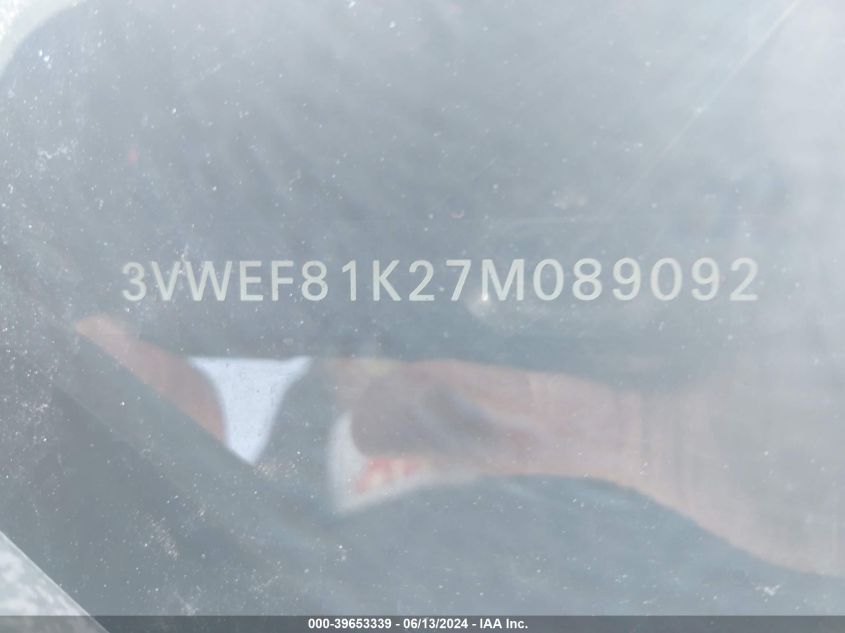 2007 Volkswagen Jetta Wolfsburg Edition VIN: 3VWEF81K27M089092 Lot: 39653339