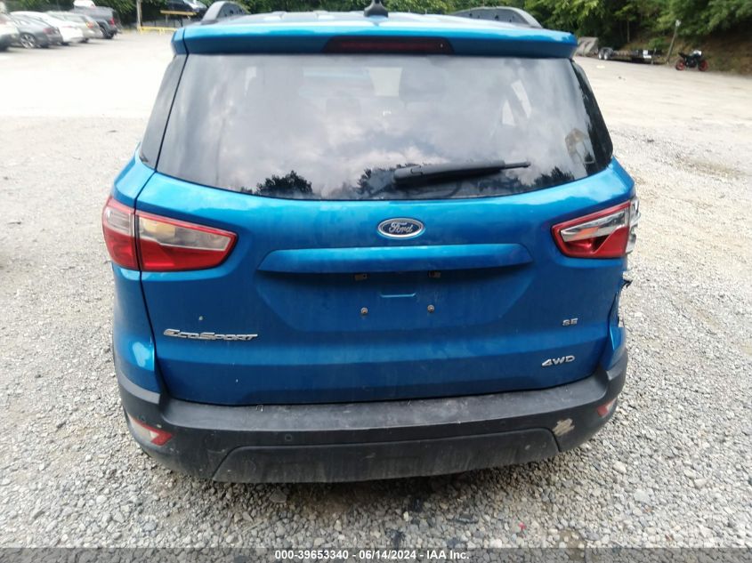 2020 Ford Ecosport Se VIN: MAJ6S3GL5LC313690 Lot: 39653340