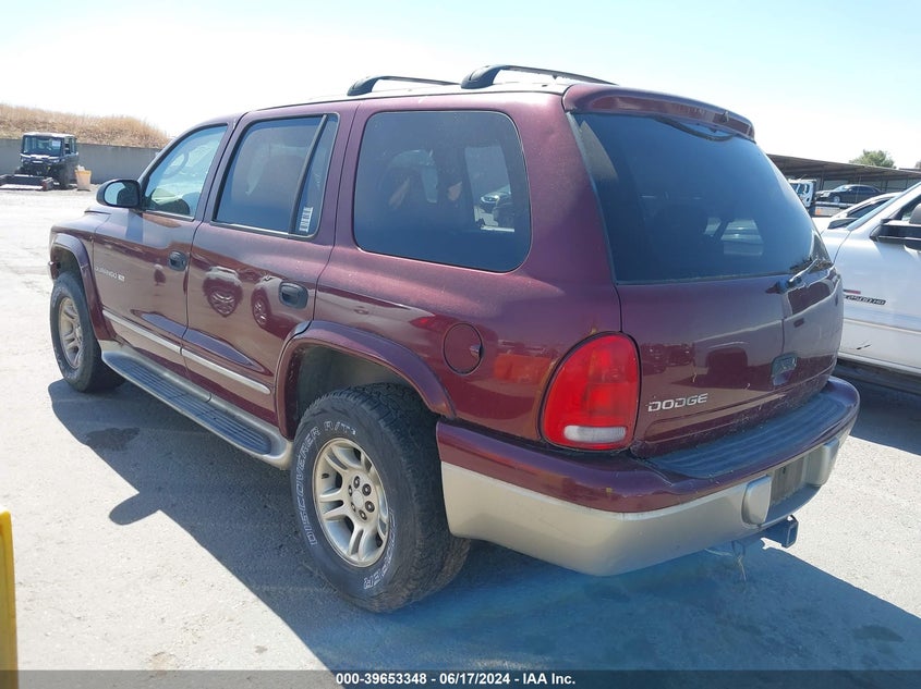 2001 Dodge Durango VIN: 1B4HS28Z81F572487 Lot: 39653348