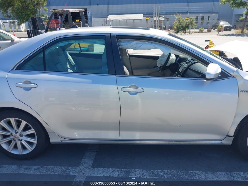 2013 Toyota Camry Hybrid Xle VIN: 4T1BD1FK4DU087746 Lot: 39653353