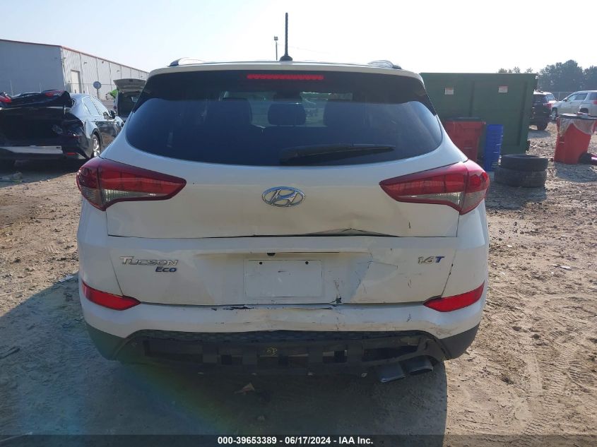 2017 Hyundai Tucson Eco VIN: KM8J33A29HU553467 Lot: 39653389
