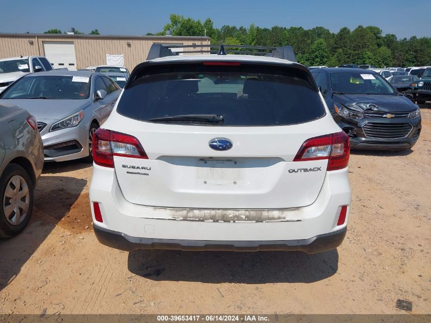 2016 Subaru Outback 2.5I Limited VIN: 4S4BSBLC3G3325962 Lot: 39653417