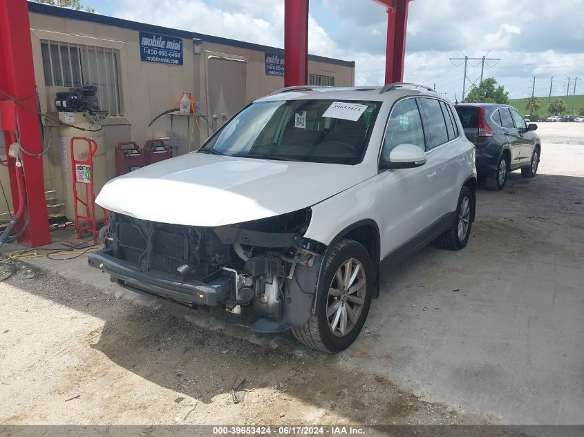 2017 VOLKSWAGEN TIGUAN 2.0T WOLFSBURG EDITION - WVGSV7AX9HK005661