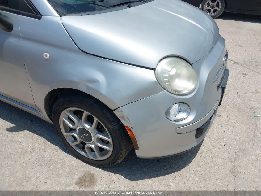 2012 Fiat 500 Pop VIN: 3C3CFFAR5CT124224 Lot: 39653467