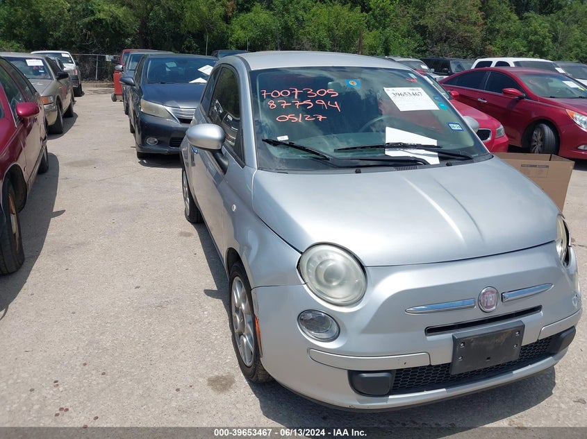 2012 Fiat 500 Pop VIN: 3C3CFFAR5CT124224 Lot: 39653467