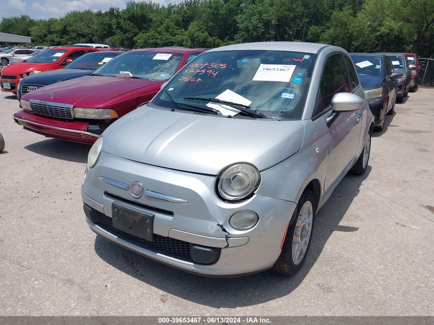2012 Fiat 500 Pop VIN: 3C3CFFAR5CT124224 Lot: 39653467