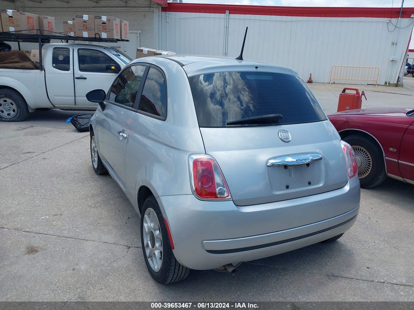 2012 Fiat 500 Pop VIN: 3C3CFFAR5CT124224 Lot: 39653467