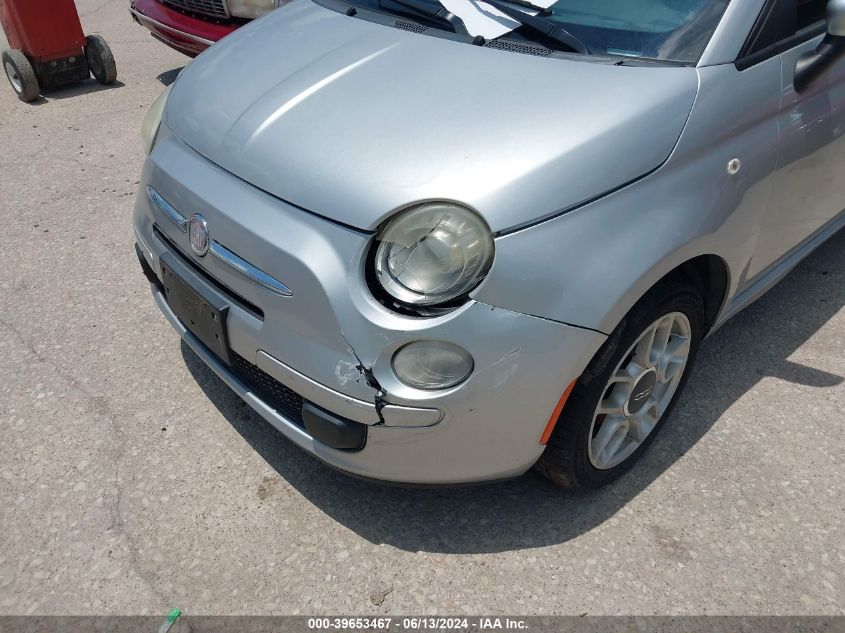 2012 Fiat 500 Pop VIN: 3C3CFFAR5CT124224 Lot: 39653467