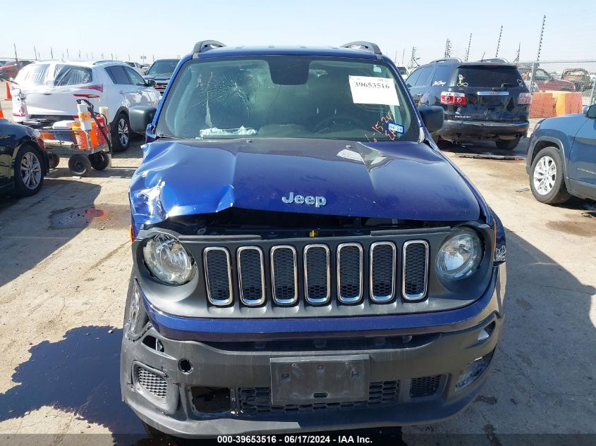 2018 Jeep Renegade Sport 4X4 VIN: ZACCJBAB7JPG91707 Lot: 39653516