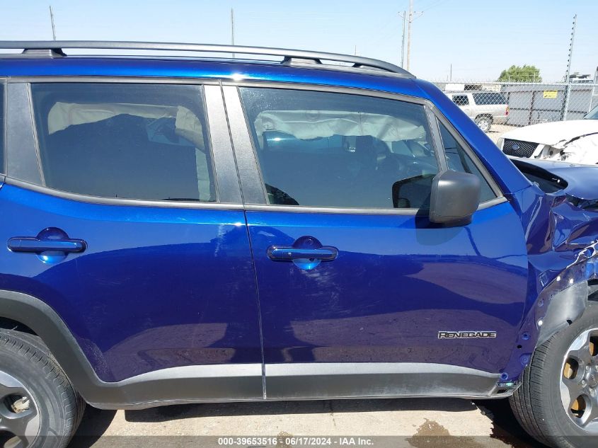 2018 Jeep Renegade Sport 4X4 VIN: ZACCJBAB7JPG91707 Lot: 39653516