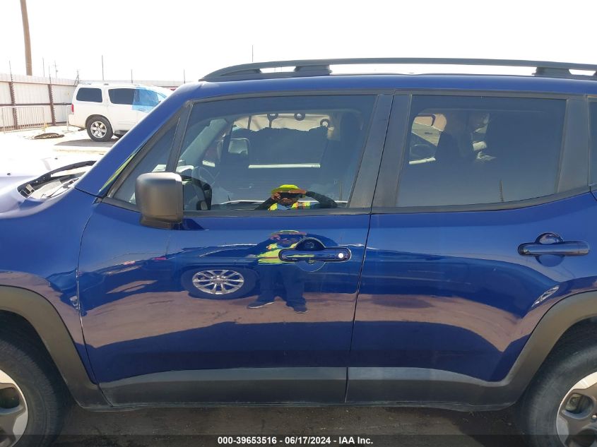 2018 Jeep Renegade Sport 4X4 VIN: ZACCJBAB7JPG91707 Lot: 39653516