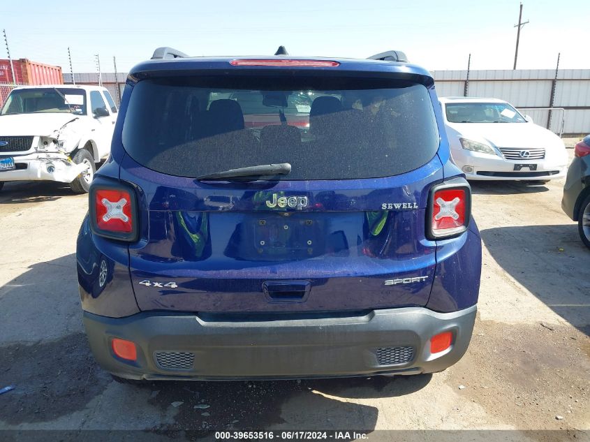 2018 Jeep Renegade Sport 4X4 VIN: ZACCJBAB7JPG91707 Lot: 39653516