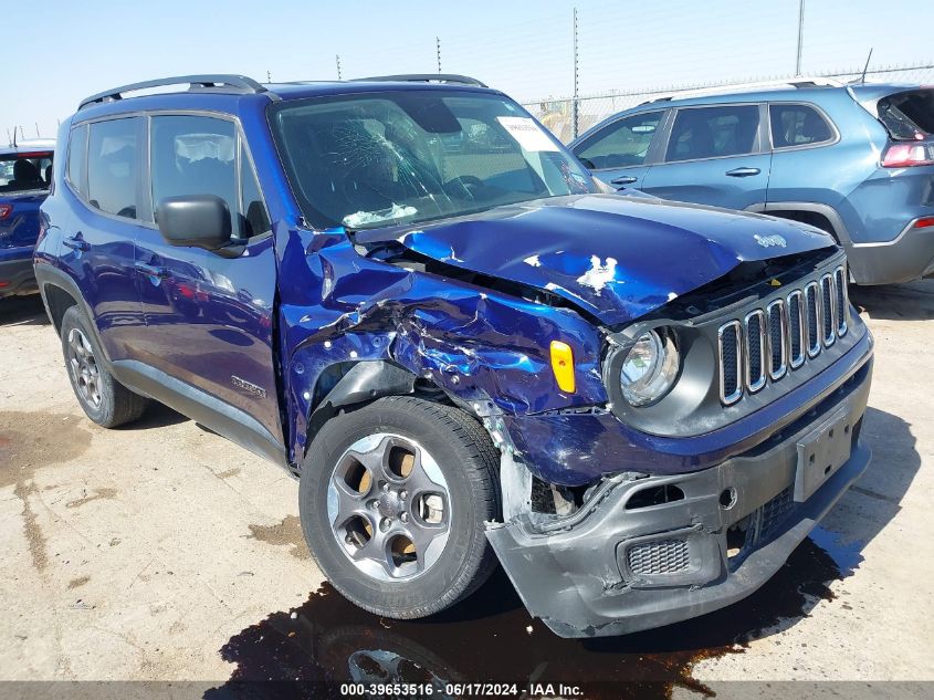 2018 Jeep Renegade Sport 4X4 VIN: ZACCJBAB7JPG91707 Lot: 39653516