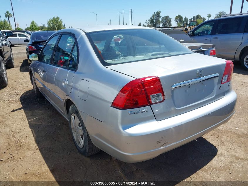 2003 Honda Civic Lx VIN: 2HGES15513H558483 Lot: 39653535