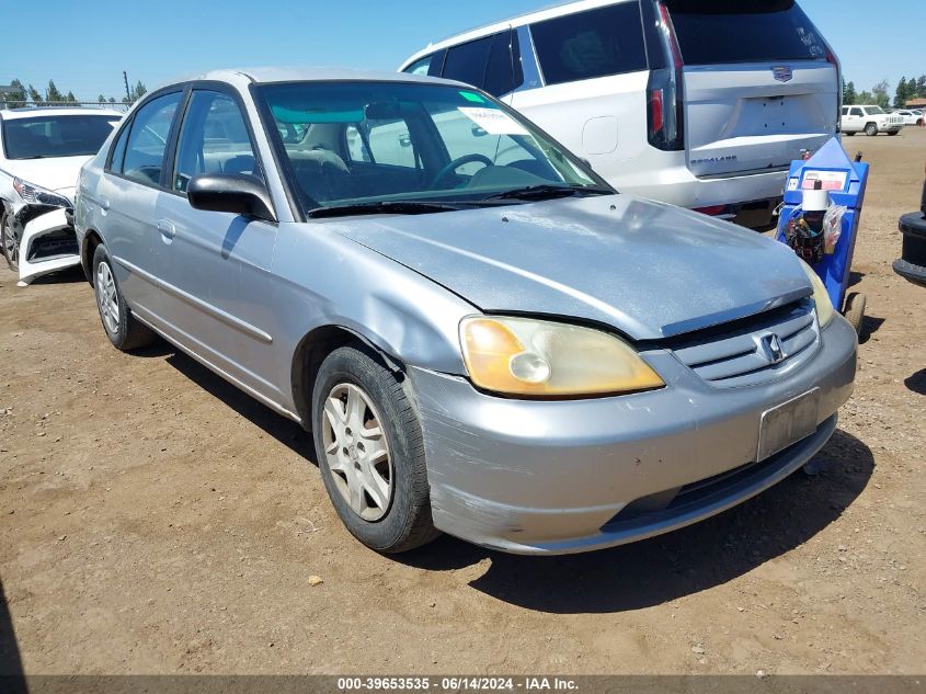2003 Honda Civic Lx VIN: 2HGES15513H558483 Lot: 39653535
