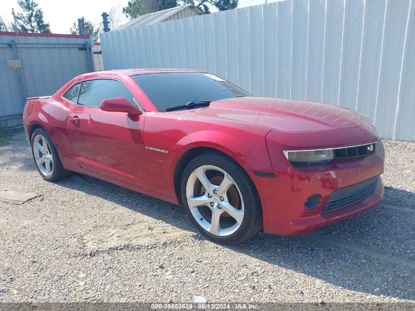 2015 Chevrolet Camaro Lt VIN: 2G1FD1E32F9179351 Lot: 39653539