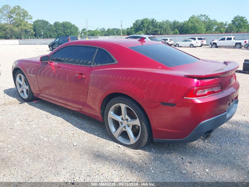 2015 Chevrolet Camaro Lt VIN: 2G1FD1E32F9179351 Lot: 39653539