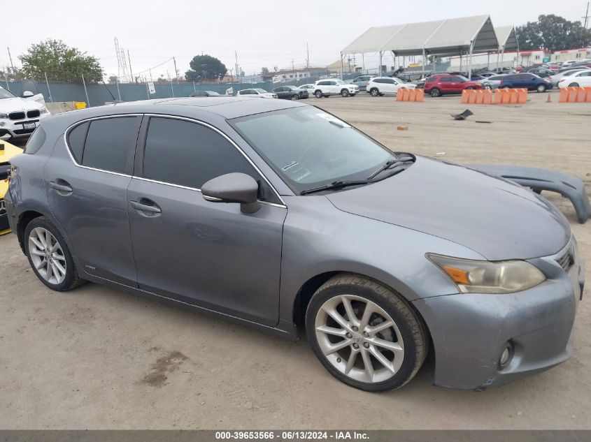 2012 Lexus Ct 200H Premium VIN: JTHKD5BH6C2100771 Lot: 39653566