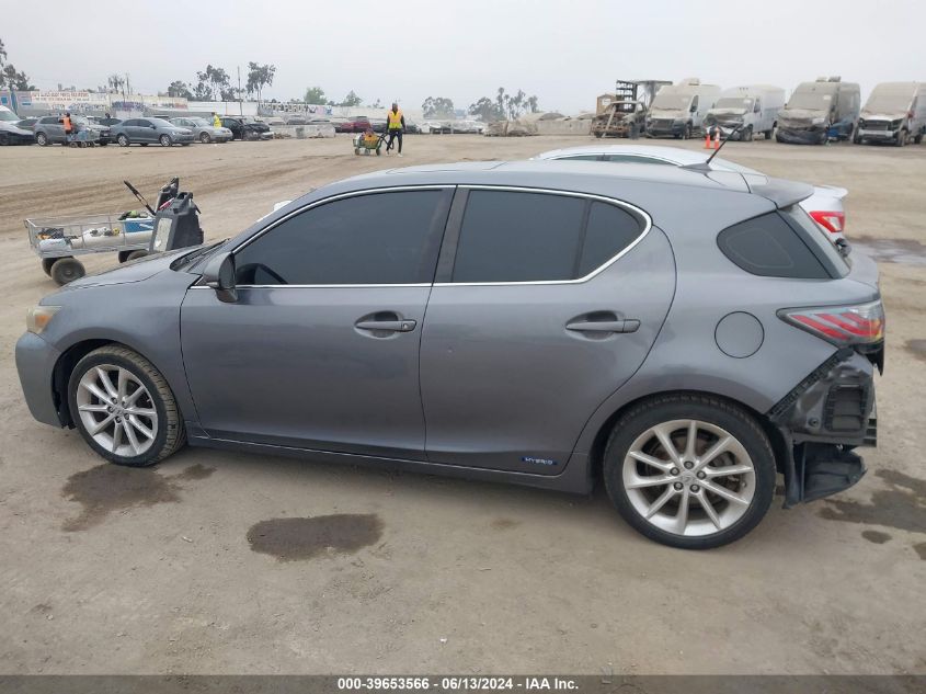 2012 Lexus Ct 200H Premium VIN: JTHKD5BH6C2100771 Lot: 39653566