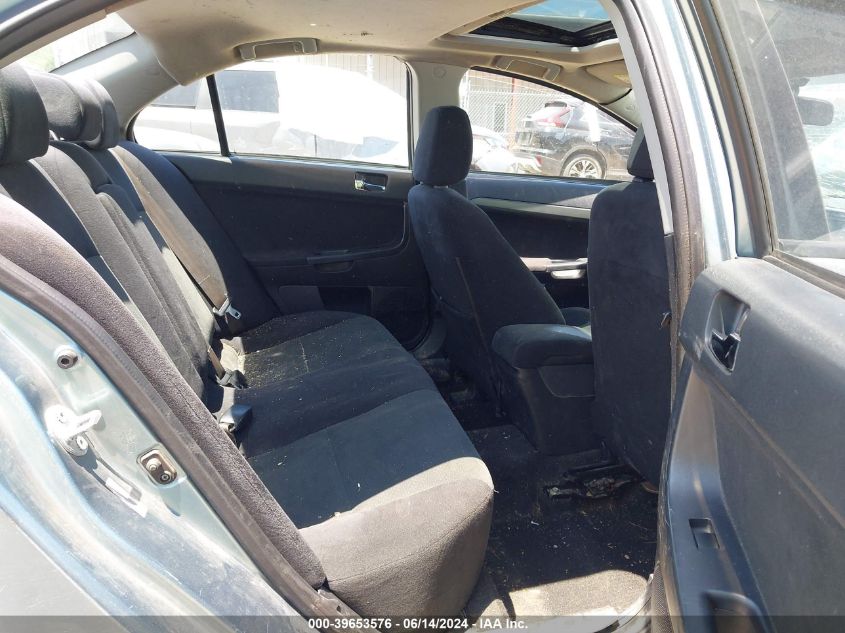 2008 Mitsubishi Lancer Gts VIN: JA3AU86U28U047048 Lot: 39653576