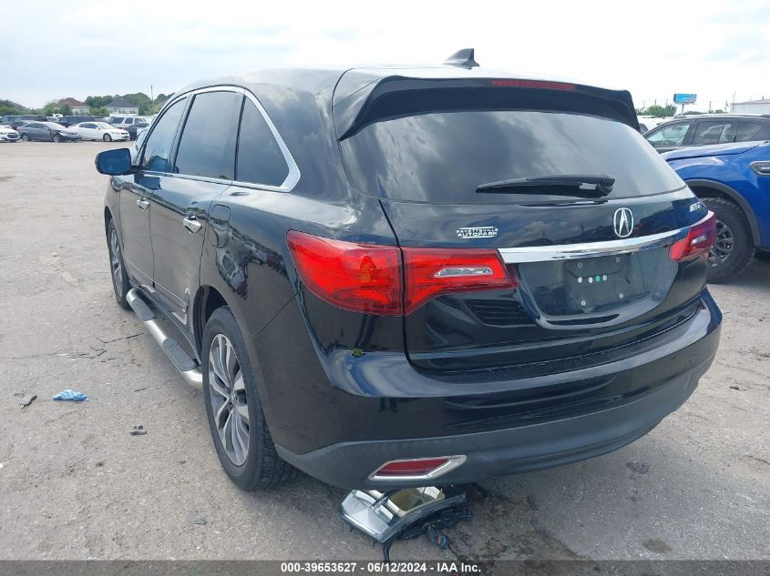 2014 Acura Mdx Technology Package VIN: 5FRYD3H42EB020449 Lot: 39653627