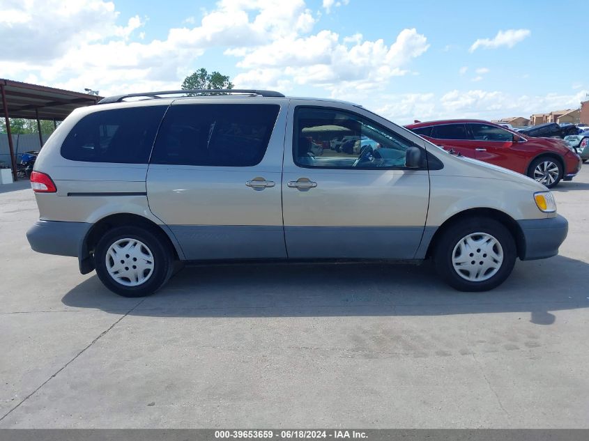 2001 Toyota Sienna Le VIN: 4T3ZF13C31U381891 Lot: 39653659