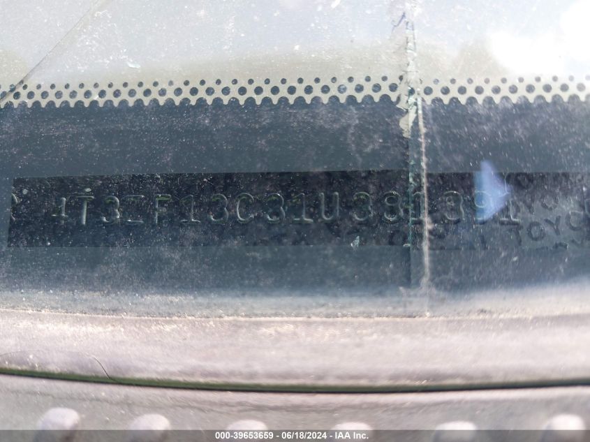 2001 Toyota Sienna Le VIN: 4T3ZF13C31U381891 Lot: 39653659