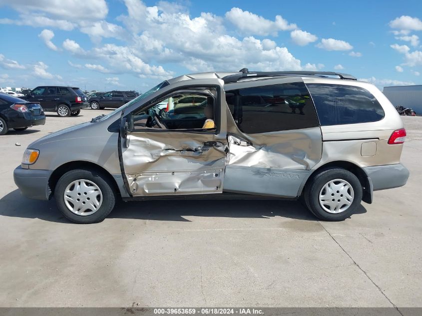 2001 Toyota Sienna Le VIN: 4T3ZF13C31U381891 Lot: 39653659