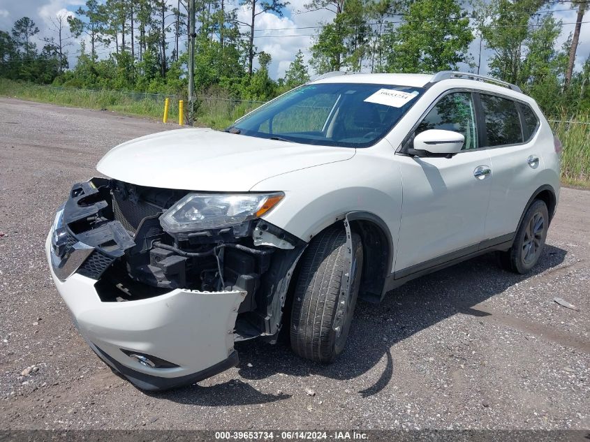 2016 Nissan Rogue Sl VIN: KNMAT2MT4GP731530 Lot: 39653734