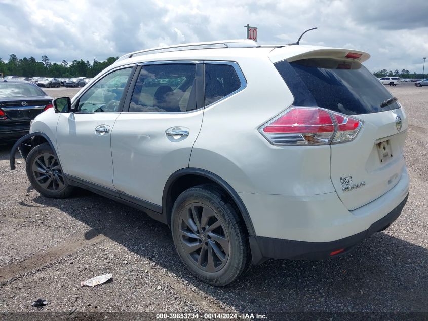 2016 Nissan Rogue Sl VIN: KNMAT2MT4GP731530 Lot: 39653734