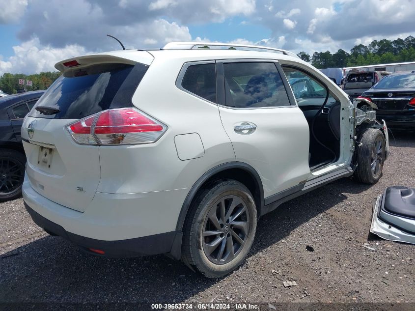 2016 Nissan Rogue Sl VIN: KNMAT2MT4GP731530 Lot: 39653734