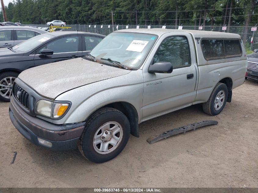 2002 Toyota Tacoma VIN: 5TENL42N42Z125258 Lot: 39653745