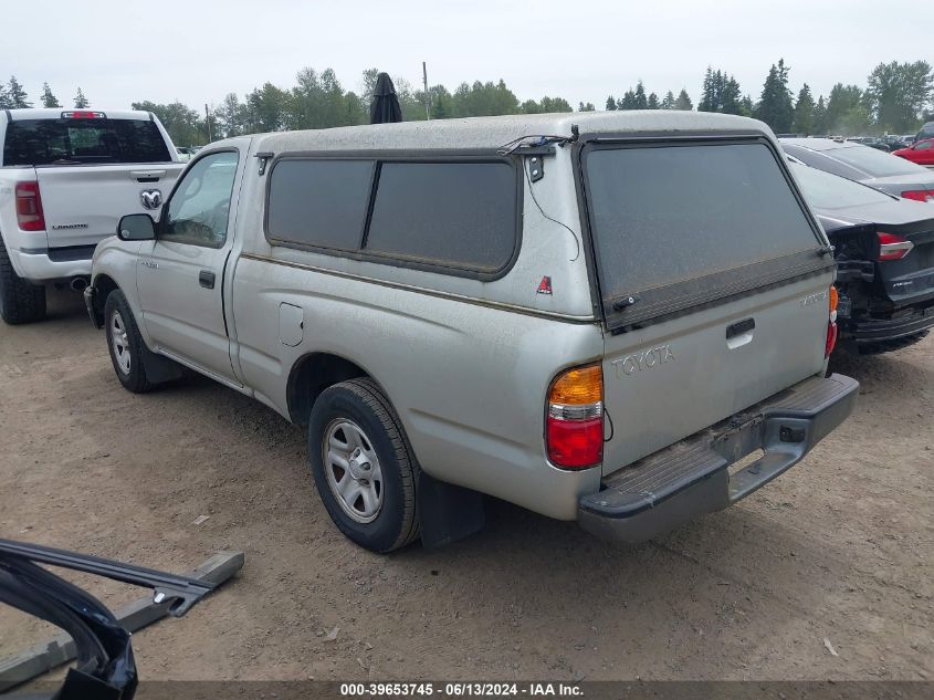 2002 Toyota Tacoma VIN: 5TENL42N42Z125258 Lot: 39653745