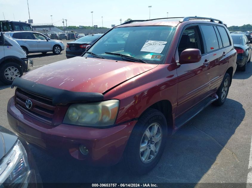 2004 Toyota Highlander V6 VIN: JTEEP21A540043433 Lot: 39653757