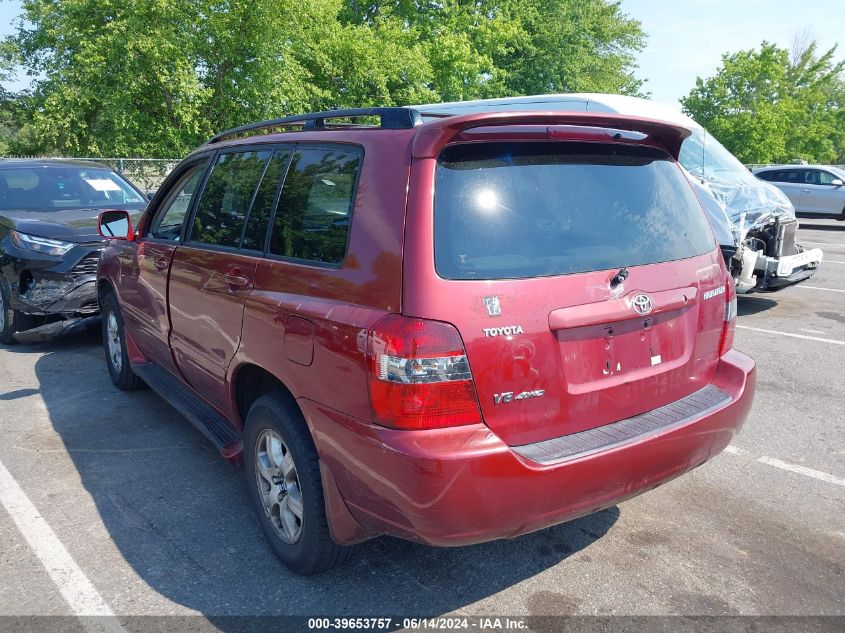 2004 Toyota Highlander V6 VIN: JTEEP21A540043433 Lot: 39653757