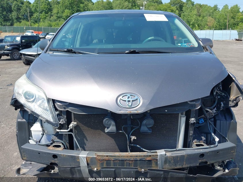 2012 Toyota Sienna Xle V6 8 Passenger VIN: 5TDYK3DC6CS266319 Lot: 39653872