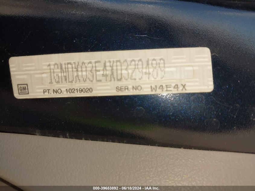 1999 Chevrolet Venture VIN: 1GNDX03E4XD329489 Lot: 39653892