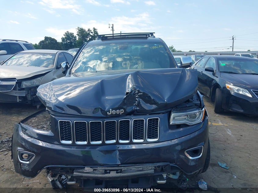 2014 Jeep Grand Cherokee Overland VIN: 1C4RJFCG3EC586053 Lot: 39653896