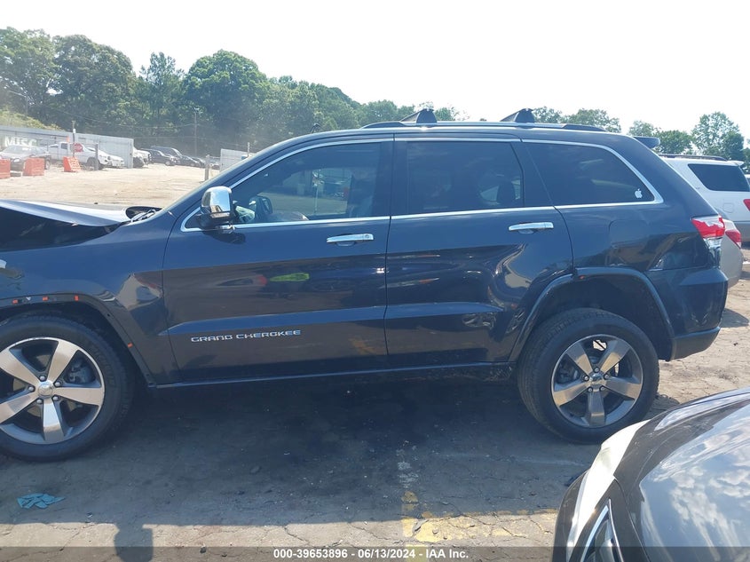 2014 Jeep Grand Cherokee Overland VIN: 1C4RJFCG3EC586053 Lot: 39653896