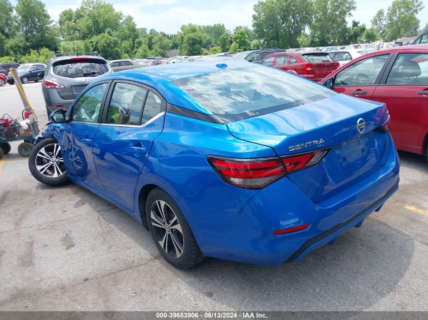 2022 Nissan Sentra Sv Xtronic Cvt VIN: 3N1AB8CV9NY264211 Lot: 39653906