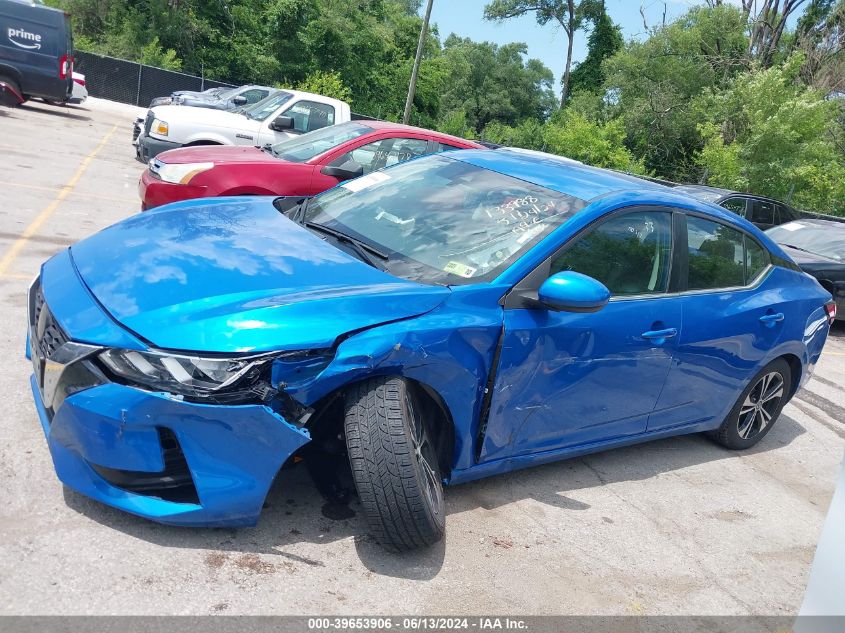 2022 Nissan Sentra Sv Xtronic Cvt VIN: 3N1AB8CV9NY264211 Lot: 39653906